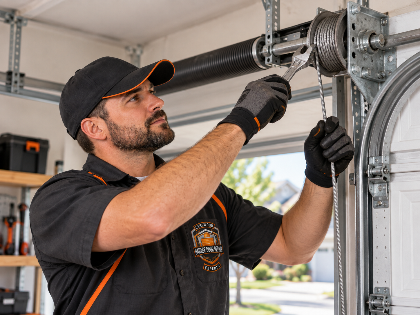 Garage door cable repair in Lakewood California
